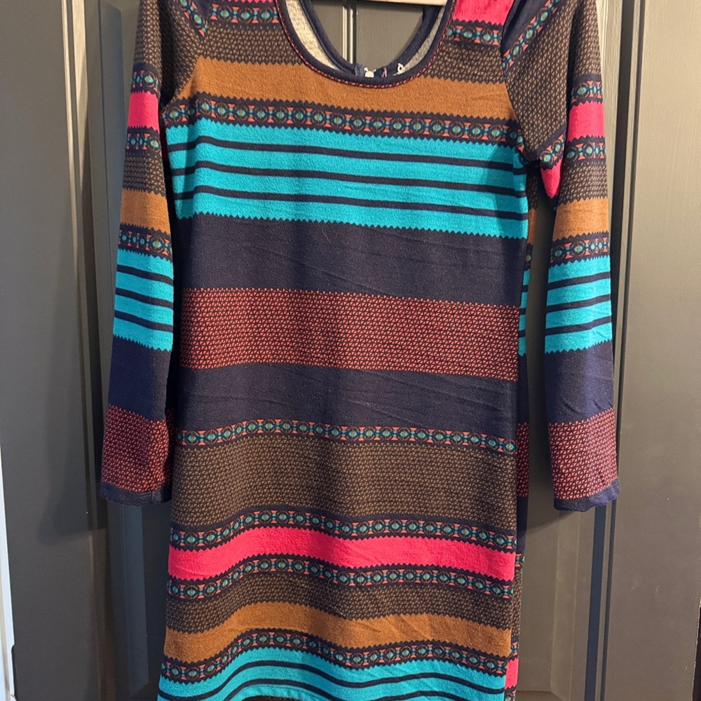 Multicolor Striped Women's Dress